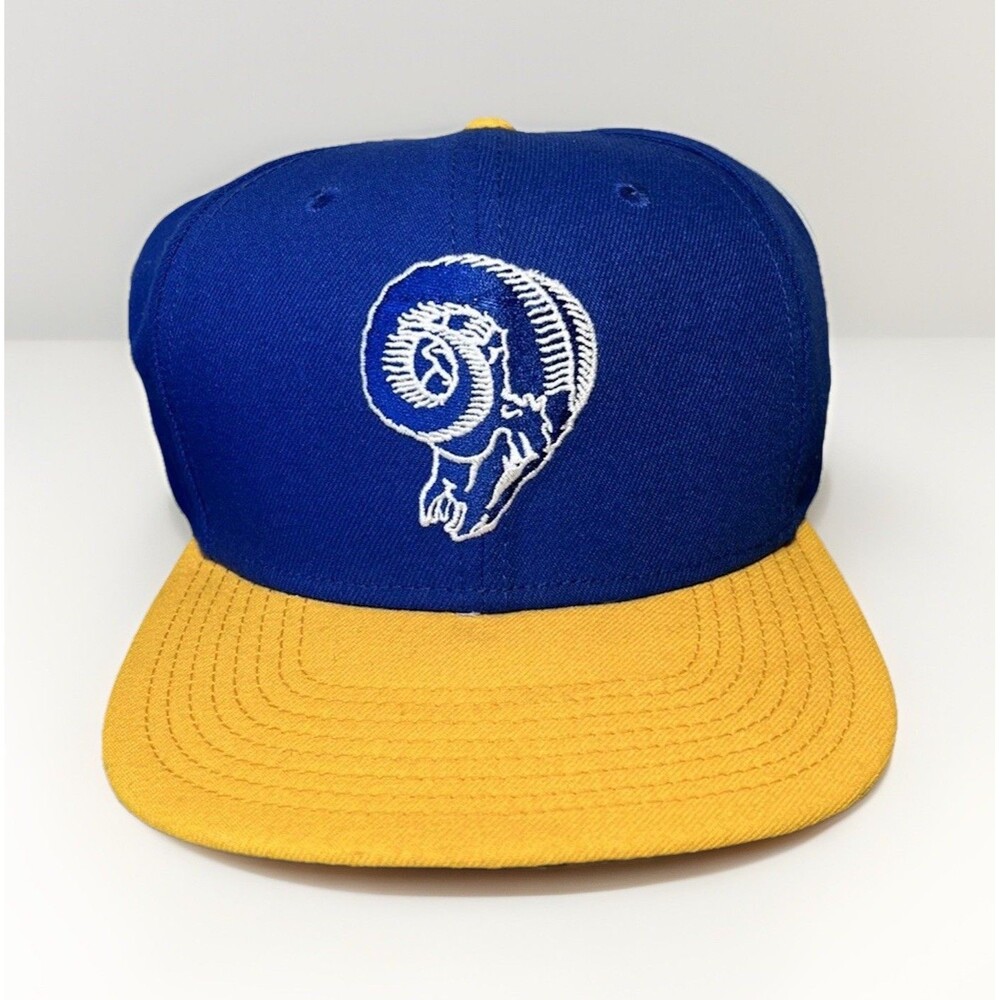 Los Angeles Rams Hat New Era Ram Head Old Logo 9Fifty Snapback Adjustable Cap